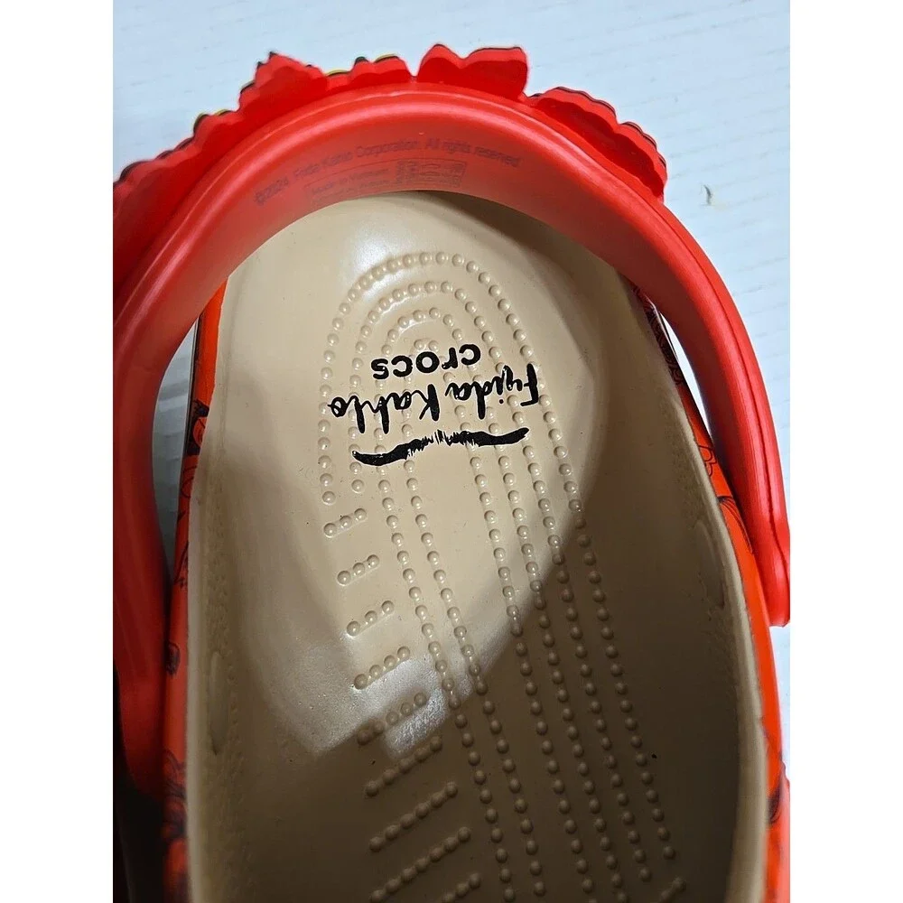 Crocs Frida Kahlo Classic Clog Slip On  Mens 10 / Womens 12 , New No Box  Custom